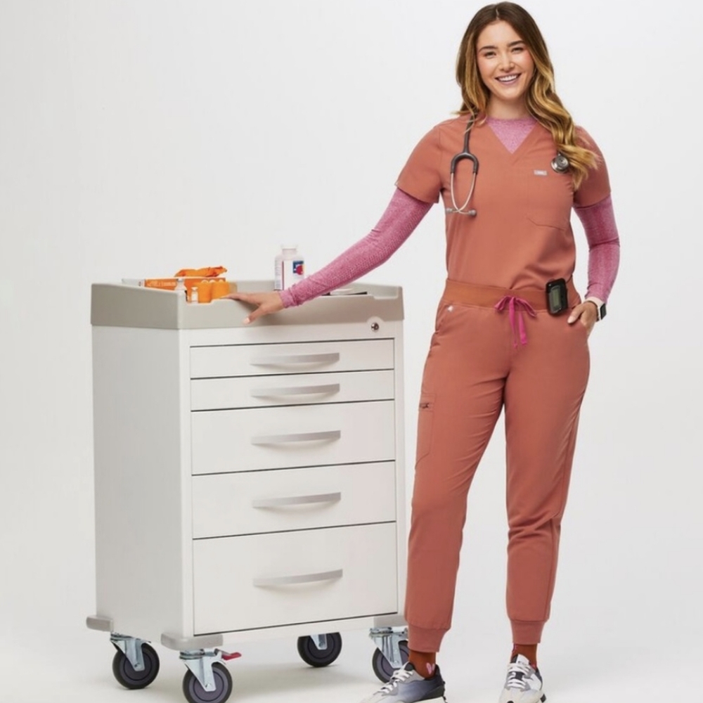 Figs Terracotta Jogger Scrub Pants